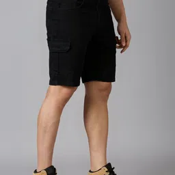 Style Quotient Men Regular Fit Mid-Rise Denim Shorts image 4