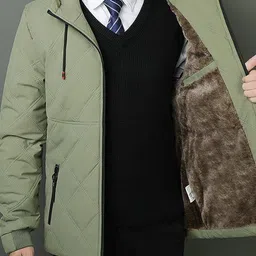 Mast & Harbour Men Polyester Longline Tailored Jacket with Patchwork-picture-31