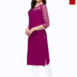 ZELZIS Women Pack of 2 Floral Woven Design Daily Straight Kurtas-picture-16