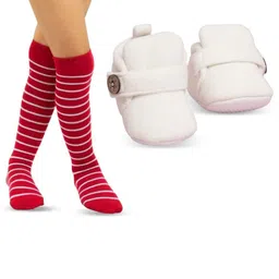 NESKA MODA Kids Cotton 1 Pair Long Socks 1 Pair Booties-picture-27