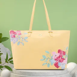 Caprese Floral Printed Oversized Structured Tote Bag image 1