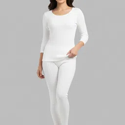 Lux Cozi Women Ribbed Round Neck Thermal Set-picture-37