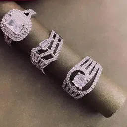 Anouk Women Brass Cubic Zirconia Finger Ring-image-20