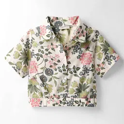 CrayonFlakes Girls Printed Top with Shorts image 5