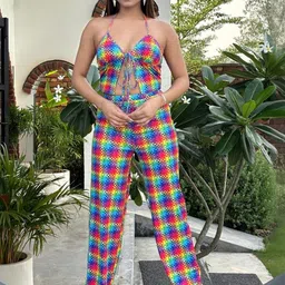 BAESD Women Printed Top with Trousers-picture-24