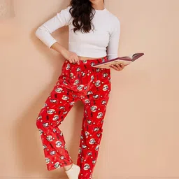 SECRETS BY ZEROKAATA Pack Of 2 High-Rise Assorted Straight Lounge Pant-picture-11