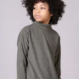 V-Mart Boys Solid Turtle Neck Sweater image 2