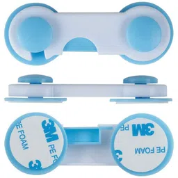 THE LITTLE LOOKERS Multipurpose  Safety Lock for Doors, Cabinet, Fridge, Drawer White -Pack of 6 image 4