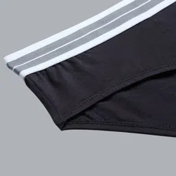 Mast & Harbour Men Pack Of 2 Mid-Rise Basic Briefs MnH_003_BRF_LGR/GW/_2PC image 2