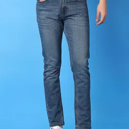 V-Mart Men Slim Fit Light Fade Jeans image 1