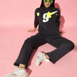 GRIFFEL Women Graphic Printed Sweatshirt image 3