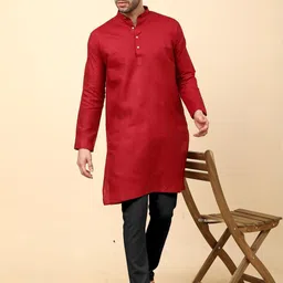 VS MALL Men Cotton Blend Kurta Sets image 4