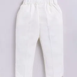 LITTLE COLLARS Boys Embroidered Regular Kurta with Pyjamas image 3