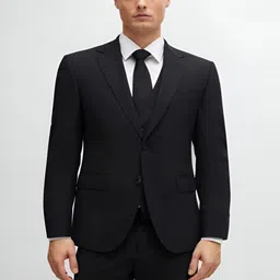 Zargnut Notched Lapel Single Breasted Cotton Blazer-picture-23