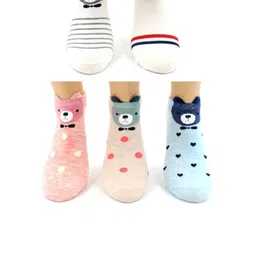 Infispace Women Pack of 5 Patterned Cotton Ankle-Length Socks image 2