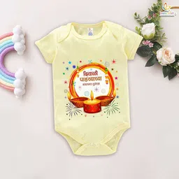 Babywish Infants Kids Diwali Printed Cotton Bodysuit-image-42