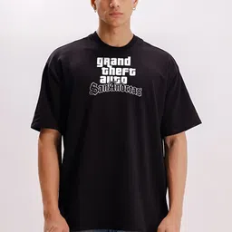 BDSQUARE Men Typography Printed Round Neck Oversized T-shirt-picture-20