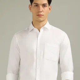 Arrow Men Textured Spread Collar Pure Cotton Satin Italian Elegance Formal Shirt-image-46