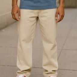 COMFITS Men Classic Mid-Rise Baggy Stretchable Jeans-image-22