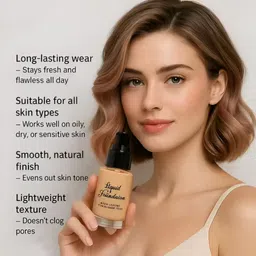 perfectt 24hr Makeup Base Combo – Primer + Foundation + Concealer + Fixer (4-in-1 Kit) image 2