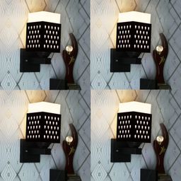 Gojeeva Black Wood Square Shaped Wall Lamp-picture-6