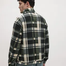 The Roadster Life Co. Checked Bomber Jacket image 3