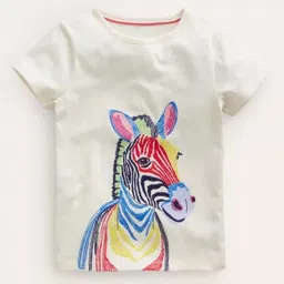 Pink Angel Kids Self Design Cut Outs Regular Fit T-shirt image 5