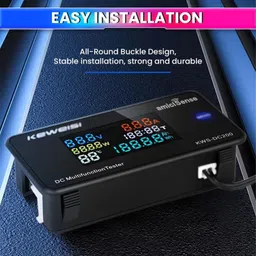 amicisense 100A DC Energy Meter 6-in-1 Voltage, Current, Power & Energy Monitoring Voltmeter image 3