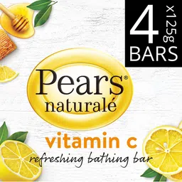 Pears Naturale Set of 4 Vitamin C Soap - 125g each image 2