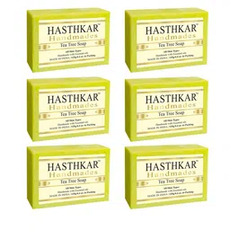 Hasthkar Set of 6 Handmade Tea Tree Soap with Glycerin & Coconut Oil - 125 g Each-picture-45