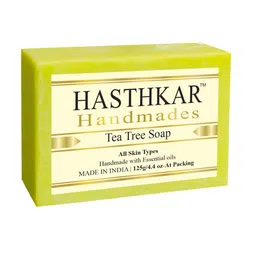 Hasthkar Set of 6 Handmade Tea Tree Soap with Glycerin & Coconut Oil - 125 g Each image 2