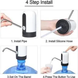 paliwalcreation AUTOMATIC WIRELESS WATER DISPENSER PUMP , USB Charging Compatible for 5L to 20 L Bottled Water Dispenser image 4