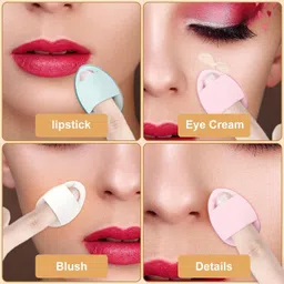 nigrifix Pro Concealer Palette 6 Shades, 2 Pices Finger Puff With 1 Pic Makeup Brush Concealer image 4