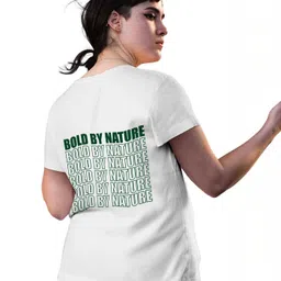 fighterhero Women Solid Round Neck Cotton Blend White T-Shirt-picture-14