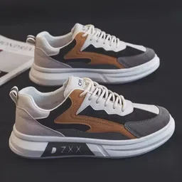 k' footlance Premium Comfortable Lace Up Sneaker Casual Walking Men Sports Running Shoes Sneakers For Men image 2