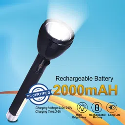 pick ur needs Dual Mode Power Full Led Rechargeable Long Range Torch Up to 1 Km With BackLight Torch-picture-12