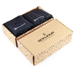 Bonjour Men Pack of 2 Assorted Calf-Length Socks image 5