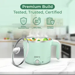 dokro MultiCookPot MultiKettle with Dual Power Modes (325W & 650W) | SS304 Multi Cooker Electric Kettle image 4