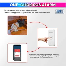 amiciSmart WiFi SOS Call Button Wireless Emergency Alert Transmitter Wireless Sensor Security System image 2