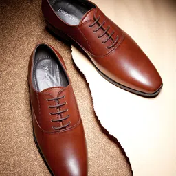 INVICTUS Men Tan Brown Formal Oxfords-picture-23
