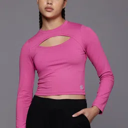 HRX by Hrithik Roshan Rapid Dry Cut Out Slim Fit Sports T-shirt-picture-40