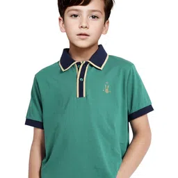 RARE ONES Boys Printed Polo Collar Applique T-shirt-picture-47