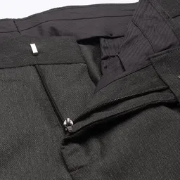 Arrow Men Textured Hudson Tailored Fit Formal Trousers image 5