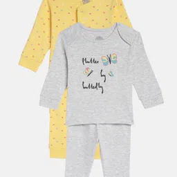 mothercare Infant Girls Pack of 2 Pure Cotton Printed Nightsuits-picture-33