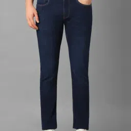 Louis Philippe Jeans Navy Slim Fit Jeans-picture-20