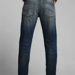 Jack & Jones Men Slim Fit Low-Rise Mildly Distressed Light Fade Stretchable Jeans image 5