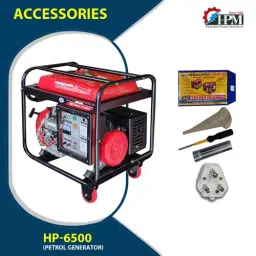 HPM Petrol 21.8 Amp Recoil Start Portable Generator 5.5 kVA Maximum Output, HP -6500 image 3