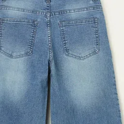 Fame Forever by Lifestyle Girls Mid Blue Cotton Jeans image 4