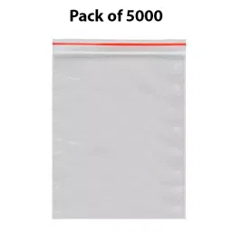 GENERIC 51 Micron Plastic Transparent Zip Lock Pouch Bag Size 3x5 inch (7.62x12.7 cm) - (Pack of 5000 Pcs) image 2