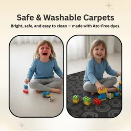 Disney Multicoloured Abstract Anti-Skid Nylon Carpet image 2